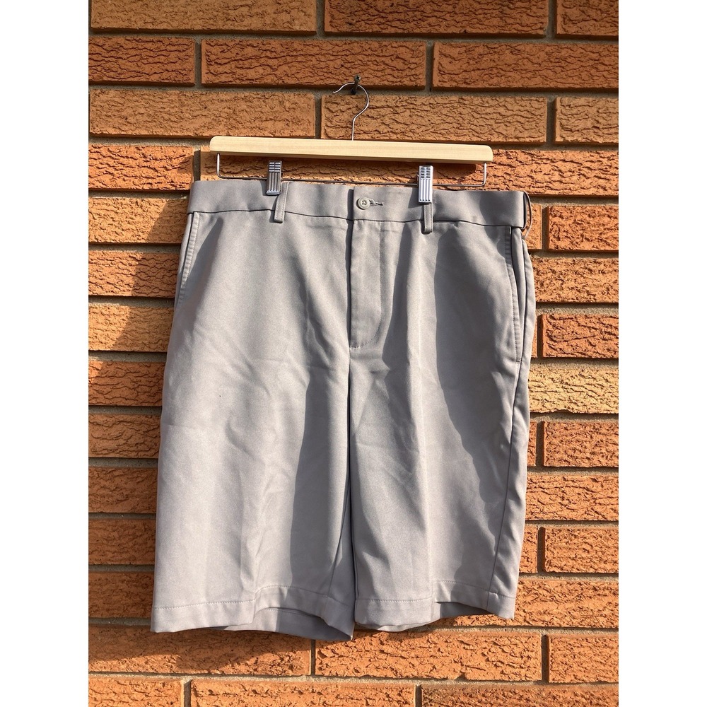 Grand Slam Men's‎ Golf Chino Shorts Gray Size 34 Active Waistband Stretch READ